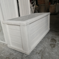 Fioriera vaso in cemento finto legno