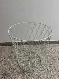 Cesto portabiancheria bianco