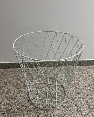 Cesto portabiancheria bianco