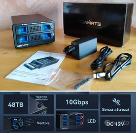 Enclosure 6 Slot NVMe M.2 USB 3.2 10Gbps - Nuovo