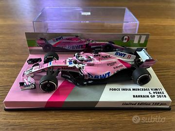 modellino F1 1:43 Force India Mercedes Perez 2018