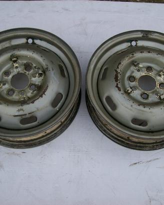 N. 2 cerchi Fergat Torino fuoriserie Fiat 1100 103