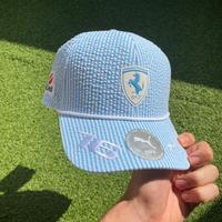 Capellino Ferrari x Charles leclerc azzurro