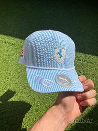 Capellino Ferrari x Charles leclerc azzurro