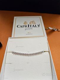 bracciale tennis bianco zirconi