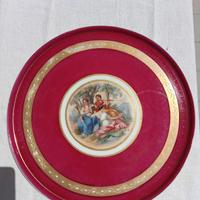 Royal Vienna Piatto 30 cm Porcellana Antiquariato