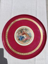 Royal Vienna Piatto 30 cm Porcellana Antiquariato