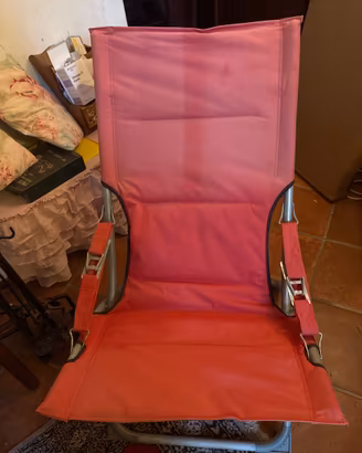 Sedia a sdraio rossa