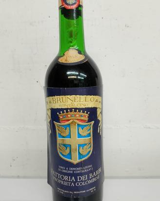 bottiglia di vino Brunello di Montalcino Fattoria 
