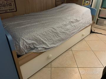 Letto singolo con letto estrabile Giessegi