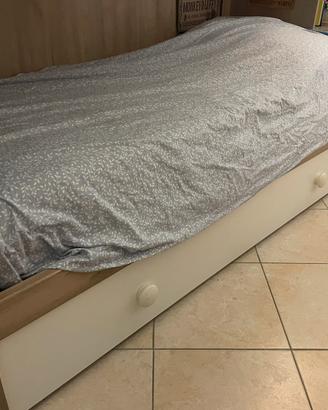 Letto singolo con letto estrabile Giessegi