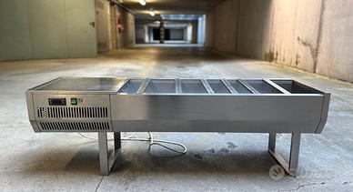 Portabacinelle refrigerato GN 1/3 140 cm
