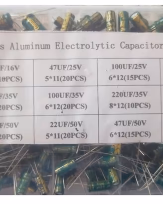 Kit 225 Condensatori
Elettrolitici Assortiti 