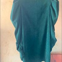 Vestito velluto a coste verde 