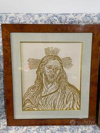 Cristo realizzato con punto croce