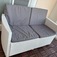 Salotto da giardino Vesuvio bianco