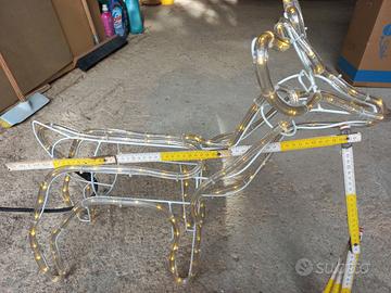 renna luminosa  natalizia