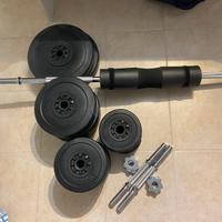 Set bilanciere e dischi 65kg