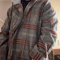 Giacca a camicia con cappuccio stile lumberjack