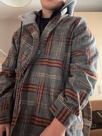 Giacca a camicia con cappuccio stile lumberjack