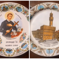2 Piatti da Parete,in Ceramica di Scherzer Bavaria