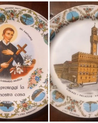 2 Piatti da Parete,in Ceramica di Scherzer Bavaria
