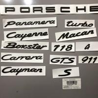 Scritte Porsche tutti i modelli e versioni