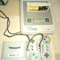 super Nintendo PAL con gioco e due controller