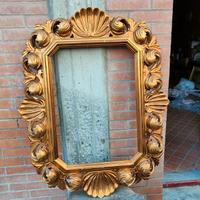 Specchio cornice dorata stile barocco 