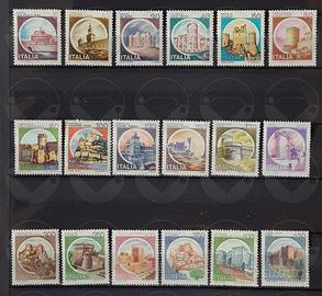 ITALIA francobolli serie: CASTELLI 1980-1992