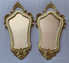Coppia specchi stile rococò veneziano (30x60cm)