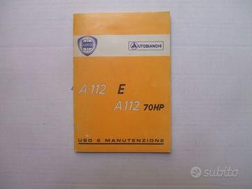 USO E MANUTENZION AUTOBIANCHI A112 E ABARTH 01/79.