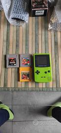 game boy color con giochi 