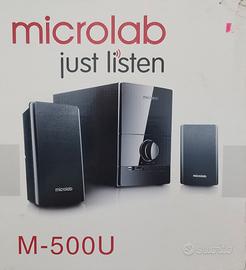 Microlab M-500U speaker casse 2.1 con subwoofer 