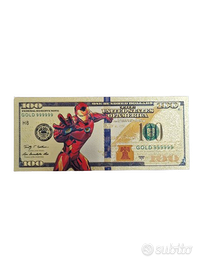 Banconota 100 $ collezione decorativa Iron Man