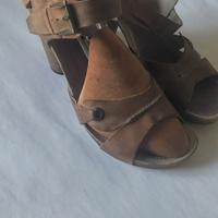 Sandali in pelle, Stilo retro - 40