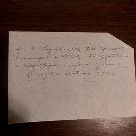 Papa Giovanni XXIII manoscritto autografo COA