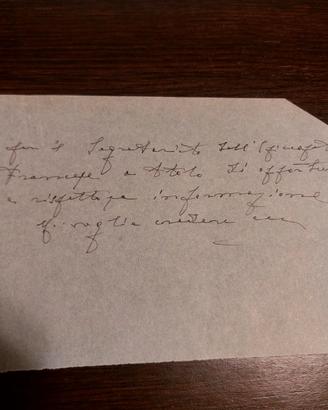 Papa Giovanni XXIII manoscritto autografo COA