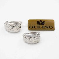 Orecchini in oro bianco 18 kt a bottone E.433