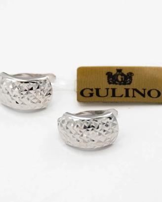 Orecchini in oro bianco 18 kt a bottone A.1260