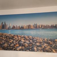 Quadro  in tela ,  Skyline di Dubai