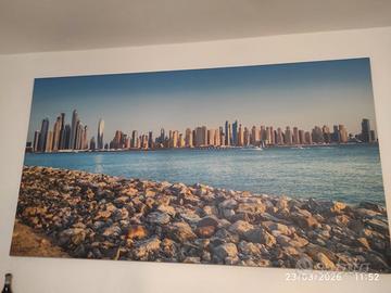 Quadro  in tela ,  Skyline di Dubai