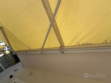 TENDA ELETTRICA. larghez. 6MT apert. fino a 3.5MT