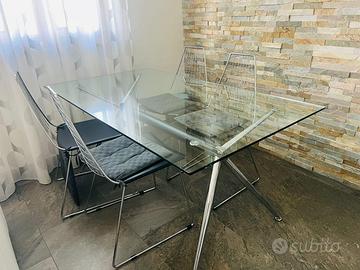 Tavolo Midj in vetro temperato