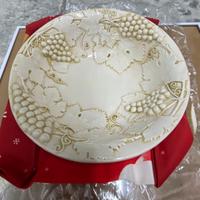 Fruttiera in ceramica decorata