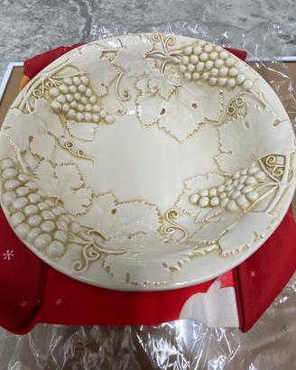 Fruttiera in ceramica decorata