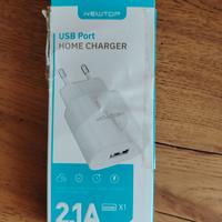 caricatore da parete NEWTOP con porta USB.