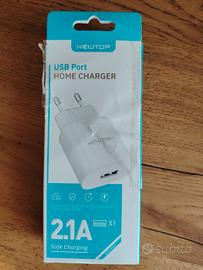 caricatore da parete NEWTOP con porta USB.