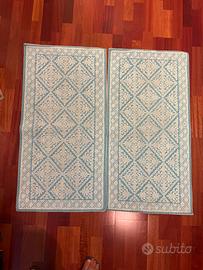 Coppia tappeti tessuto sardo