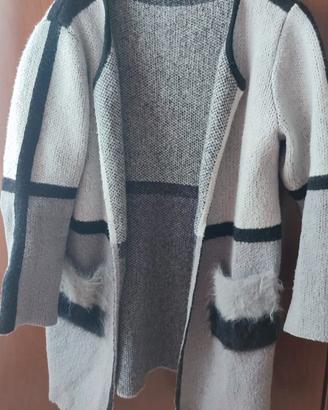 Cardigan/Giacca Donna, Fantasia Geometrica